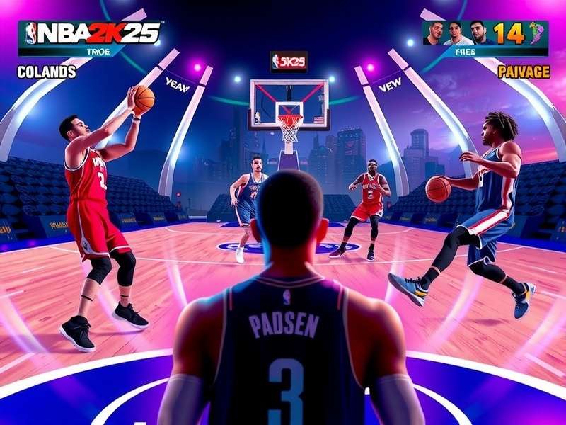 NBA 2K25 Playoff Heroes multiplayer match with Indian players competing online